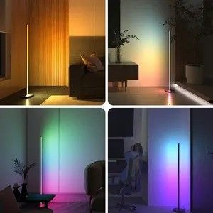 2024 Modern Silinder Rgb Berwarna-warni Led Ambient Light App Smart Atmosphere Lampu Lantai