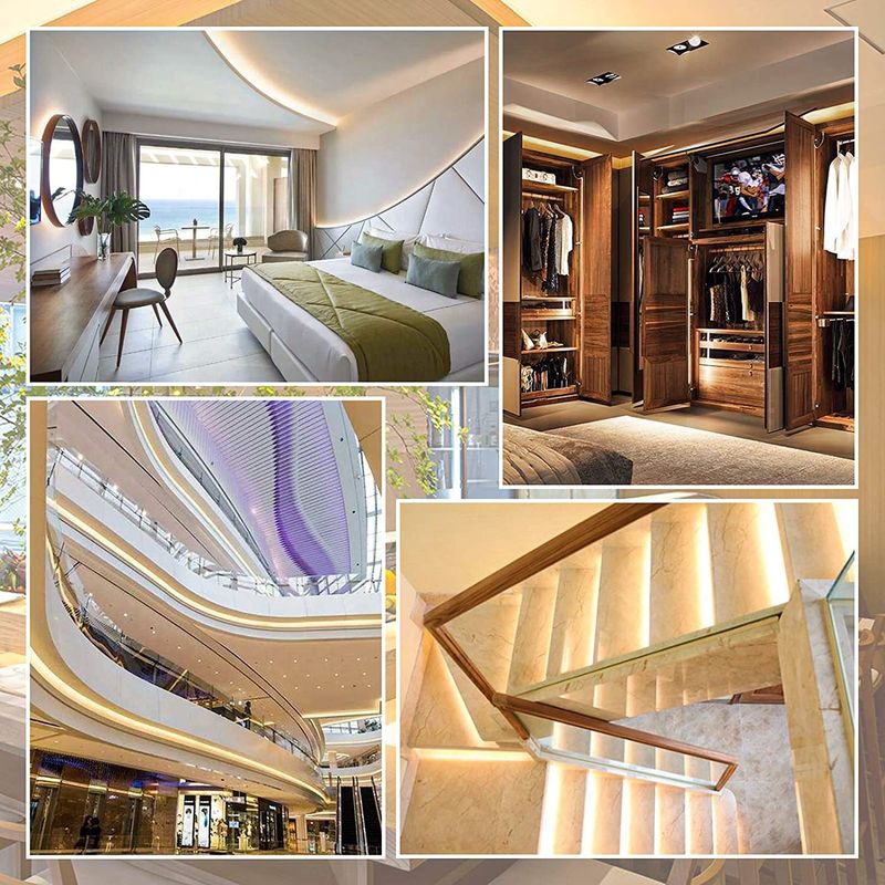 12V/24V Input Voltage Fleksibel LED Strip 3 Ra90 320led/m Panas Putih Densitas Tinggi