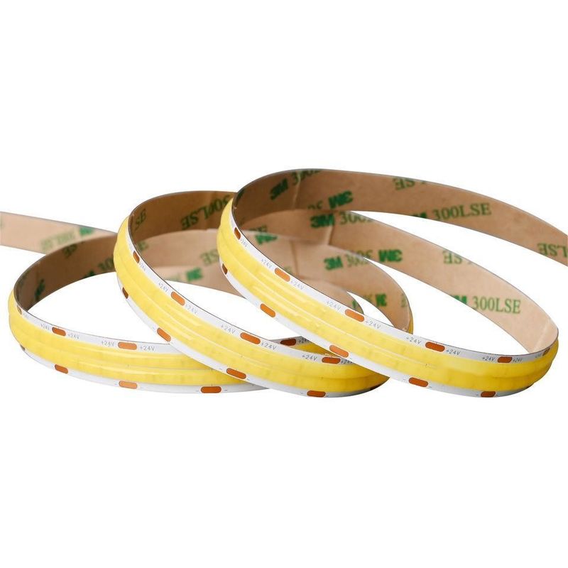 110lm/W 3000K 4000K 6000K COB Lampu Strip LED Lampu Lembut Strip DC12V/24V CRI90 480LED/