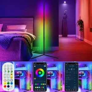 Gaming Lampu ruang tamu Ambient Mood Light Rgb Dekorasi Rumah.hotel.pencahayaan Lampu lantai sudut Led berdiri