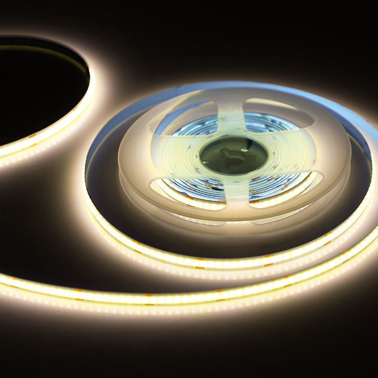 Cob Strip Fleksibel Led Light Strip Densitas tinggi Tidak ada area hitam 24V 12V 5V CRI Ra 90