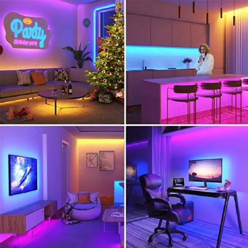 Lampu Flux Cahaya lm 1000 24V 576leds/meter RGB COB LED Soft Light Strip Langsung Baik