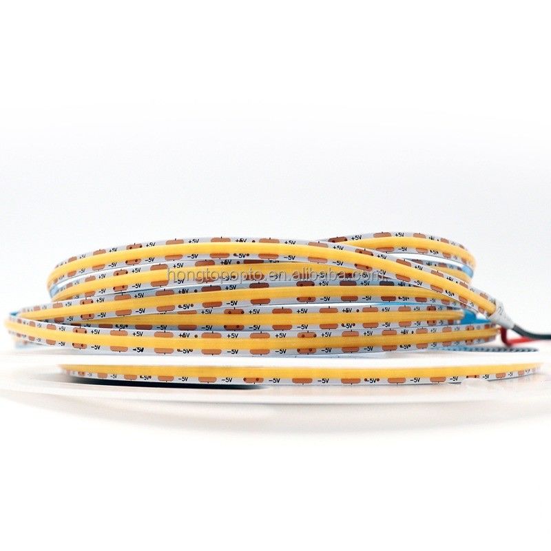 880lm Ra90 Fleksibel COB LED Strip Light untuk Densitas Tinggi 5V 300 LED / m Lampu latar dapur