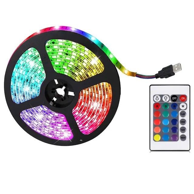 Led Strip Light 5050 Smd Rgb Waterproof 5m 10m 15m 60d/m Outdoor Fleksibel Gudang
