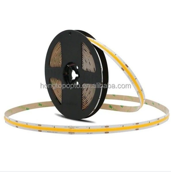 CE RoHS Disetujui Fleksibel Putih COB LED Strip dengan 3000K suhu warna