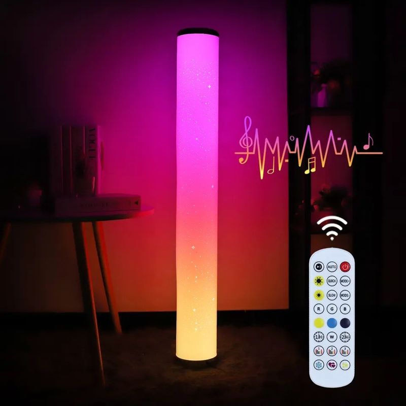 Modern Pencahayaan Kamar Tidur Wifi App di samping ranjang Dan remote control Corner Standing Floor Light