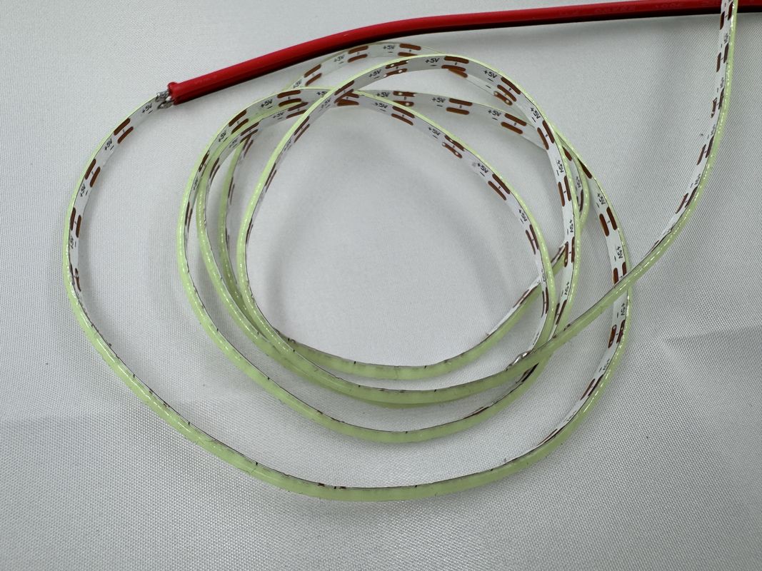 High Brightness 12V 5V COB LED Strip dengan CRI Tinggi dan 2700k-6500k Color Temperature