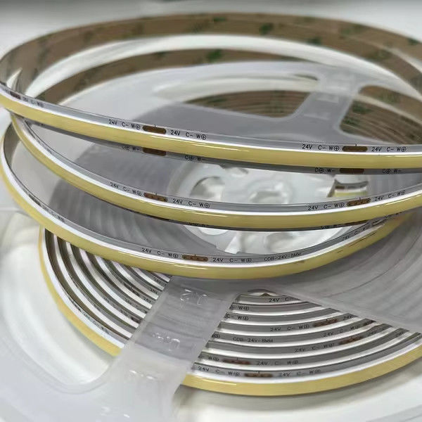 Tidak ada penurunan tekanan COB LED strip DC24V CRI90 312LEDs / m 10Meter Waktu kerja 30000 jam