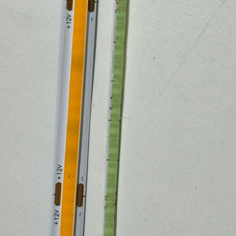 Strip LED COB 12V 1CM Pemotongan 3MM Lebar Ultra Tipis 5MM 100lm CRI90 3 320LED PCB Ganda