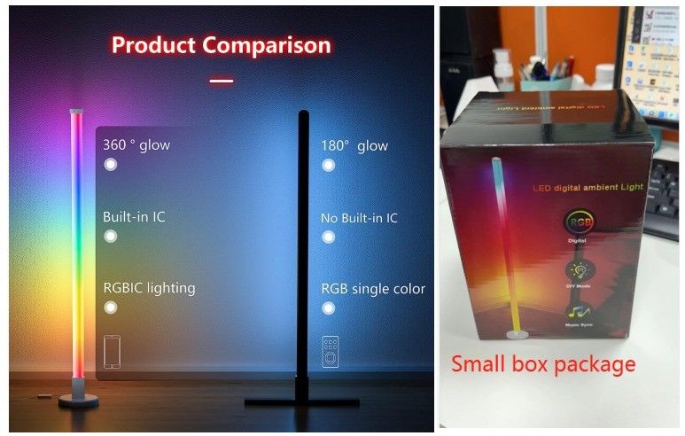 2023 Desain Lampu Smart Home Lampu lantai sudut untuk pencahayaan interior dekoratif modern