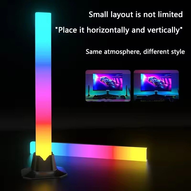 18LEDS Lampu Lantai RGB RGBIC untuk Dekorasi Kamar Tidur dalam Ukuran 30cm dan 50cm