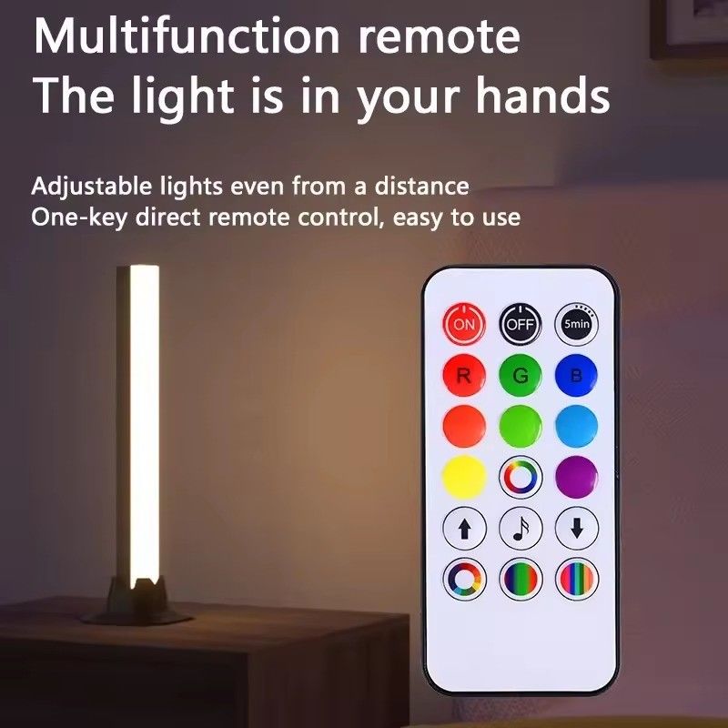 DIY HONGTOP APP Control RGBIC Lampu Lantai Berwarna untuk Dekorasi Kamar Tidur 25cm 30cm 5V