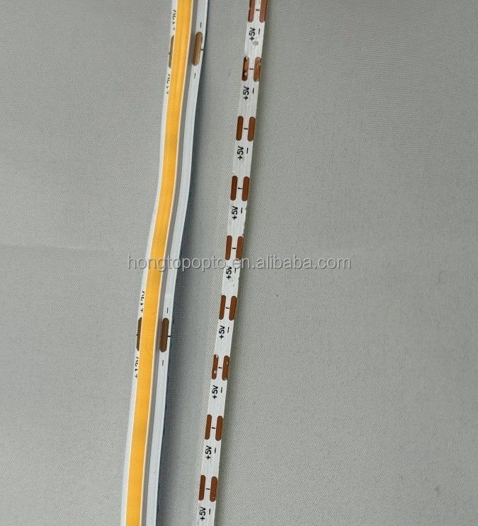 Lampu Efisiensi Cahaya 90lm/w 1000lm Super Sempit COB LED Strip Lampu 3mm 400LEDs/m