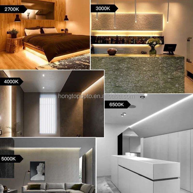 Densitas Tinggi 400LEDs/m COB LED Strip Light 5M 16.4FT Fleksibel dan awet dengan 90 Ra CRI