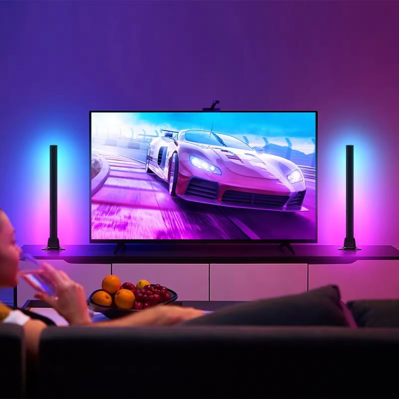 Rumah Dekoratif Lampu Lantai LED 45cm RGBIC Smart Lighting untuk fungsi dekoratif hotel