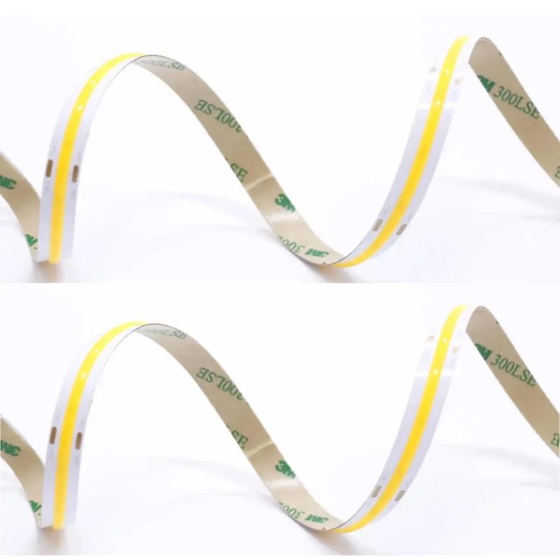 Produk Cob LED Strip Light CRI 90 8MM 5MM Panjang Double PCB -45 50 Suhu Kerja