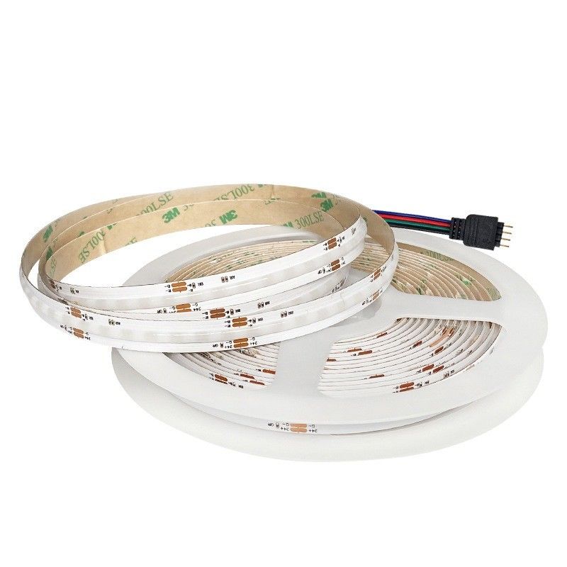 50000 Jam Waktu Kerja COB LED Strip Light DC 12V 24V Disesuaikan RGB RGBW RGBCCT Strip