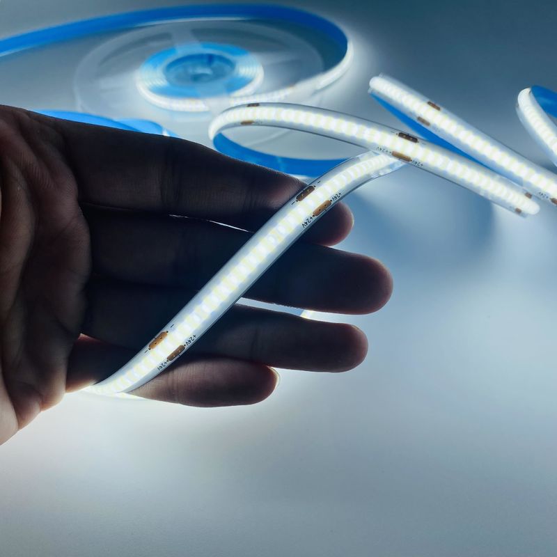 12V / 24V Cob Led Strip 320leds / m Reel ke Reel 5m / 10m / 20m / 50m Cuttable Setiap 3 LED