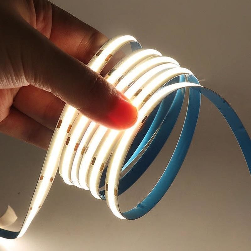 12V / 24V Cob Led Strip 320leds / m Reel ke Reel 5m / 10m / 20m / 50m Cuttable Setiap 3 LED