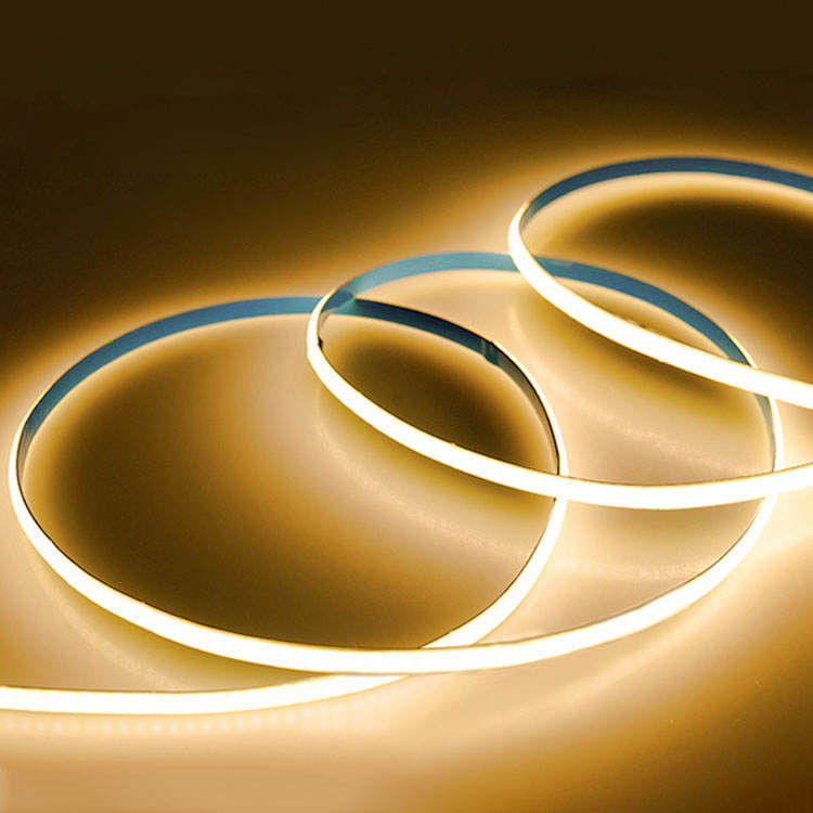 1000lm 12V 24V 5mm 8mm 10mm Cob Led Strip Light Untuk Proyek Pencahayaan Rumah DIY