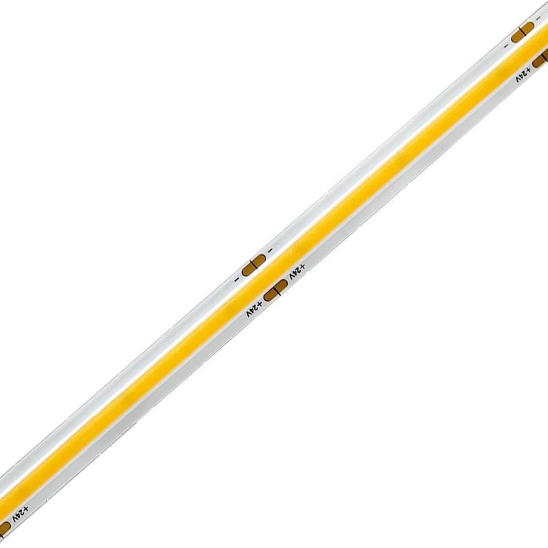 High Luminous Flux 1000lm COB LED Strip Light untuk 12V 24V Solusi Pencahayaan Fleksibel