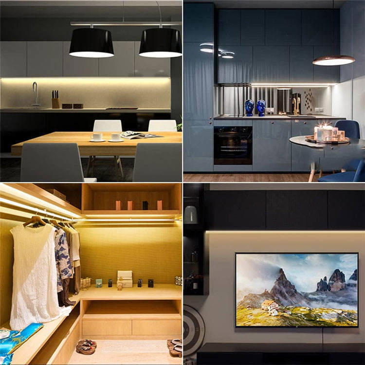 3000K/4000K/6000K Suhu Warna LED Strip Dimmable COB untuk Cabinet Lighting