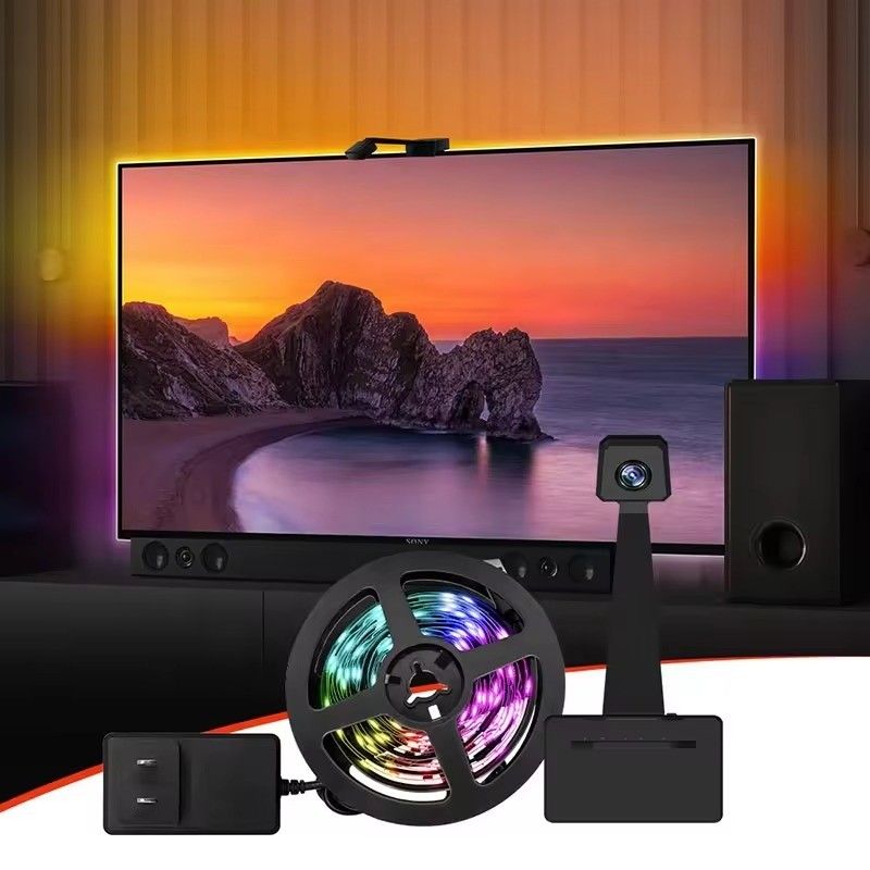 Teknologi Konektivitas DC Wifi Immersion TV LED Lampu Belakang untuk 65-75 inci Asisten