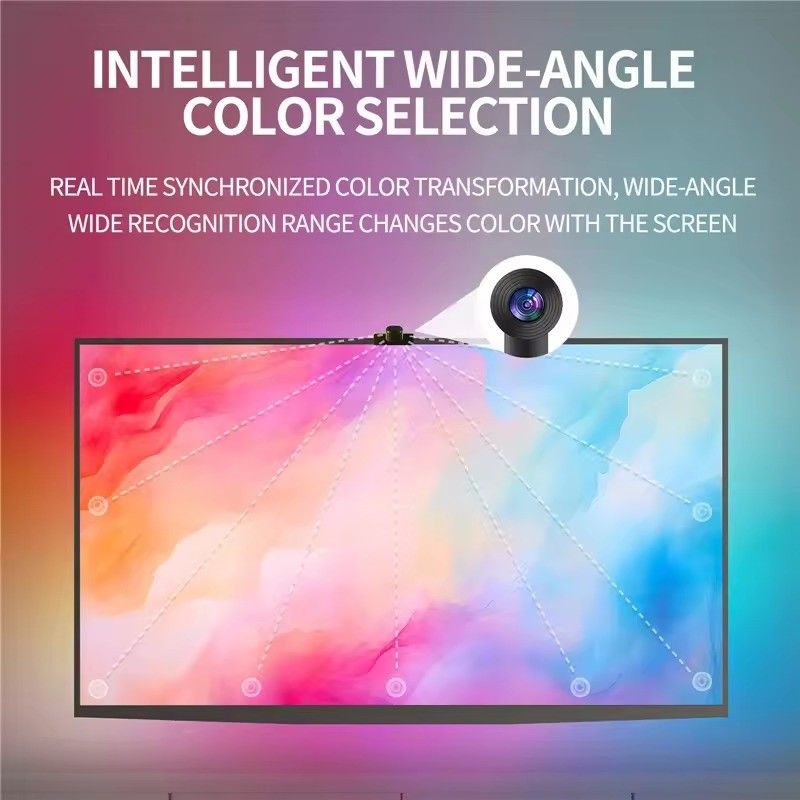 Teknologi Konektivitas DC Wifi Immersion TV LED Lampu Belakang untuk 65-75 inci Asisten