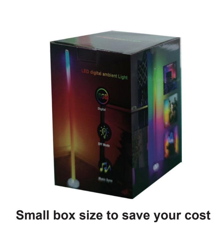 IP44 Rating DC5V Magic Music LED Lantai Lampu Lingkungan Strip dengan APP dan remote control