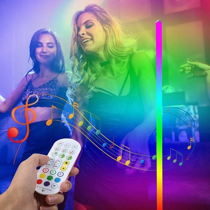 IP44 Rating DC5V Magic Music LED Lantai Lampu Lingkungan Strip dengan APP dan remote control