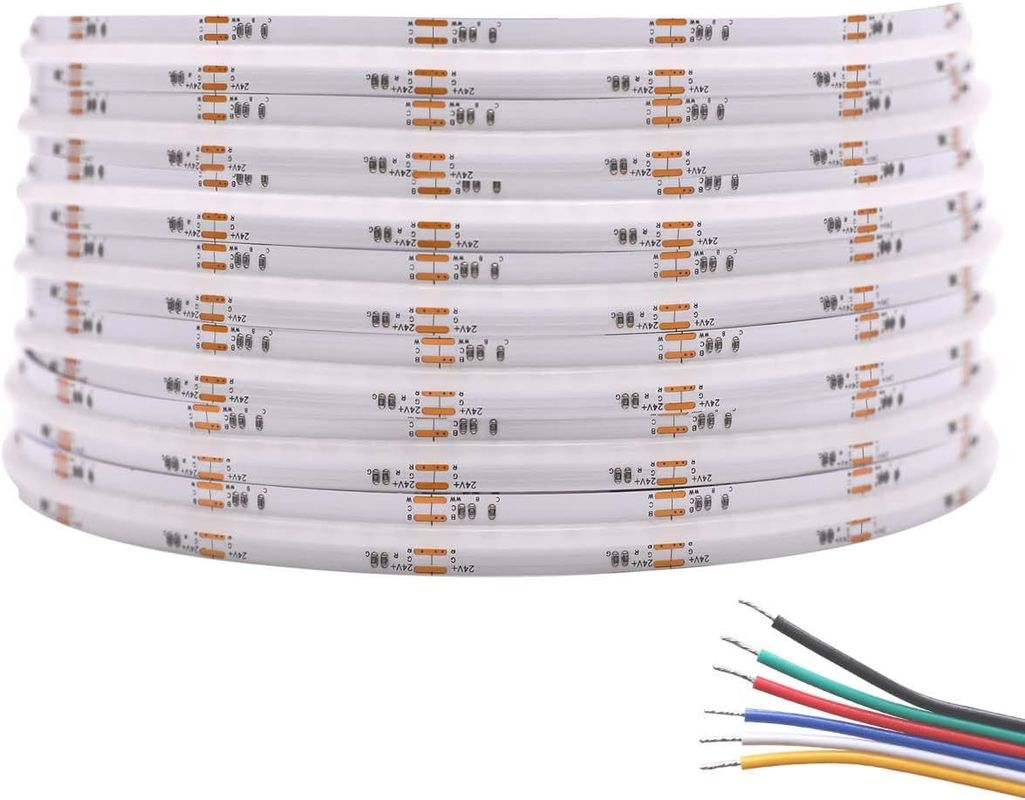 0.15kg 840 led 12mm lebar RGBCCT DC24V COB led strip lampu untuk tujuan dekoratif 3