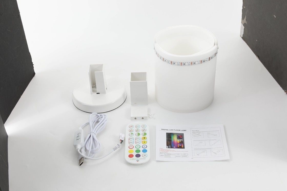 Bahan ABS Lampu Lantai Ambient LED untuk Rumah DC 5V Input Voltage Nordic Modern Design