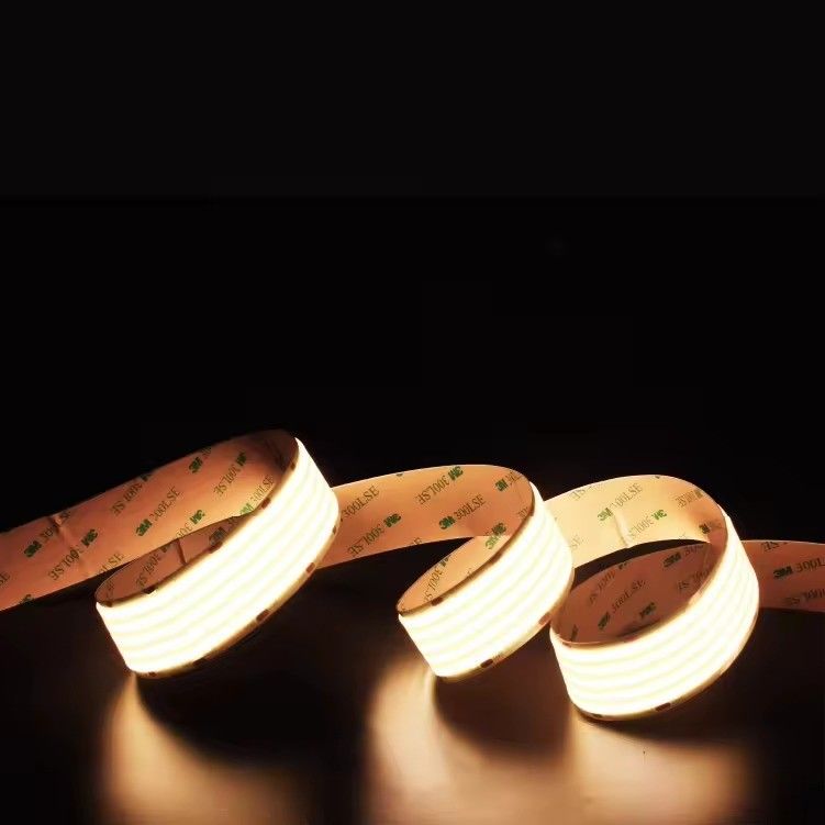 Super Wide 1600LEDs Ultra Wide COB LED Strip 80 Color Rendering Index IP20 Rated 30000 Jam Kerja untuk Proyek