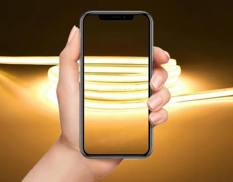 Lampu Strip LED Tegangan Tinggi dengan Konektor dan CRI Ra 80 70-80 lm/W Lampu Efisiensi Cahaya