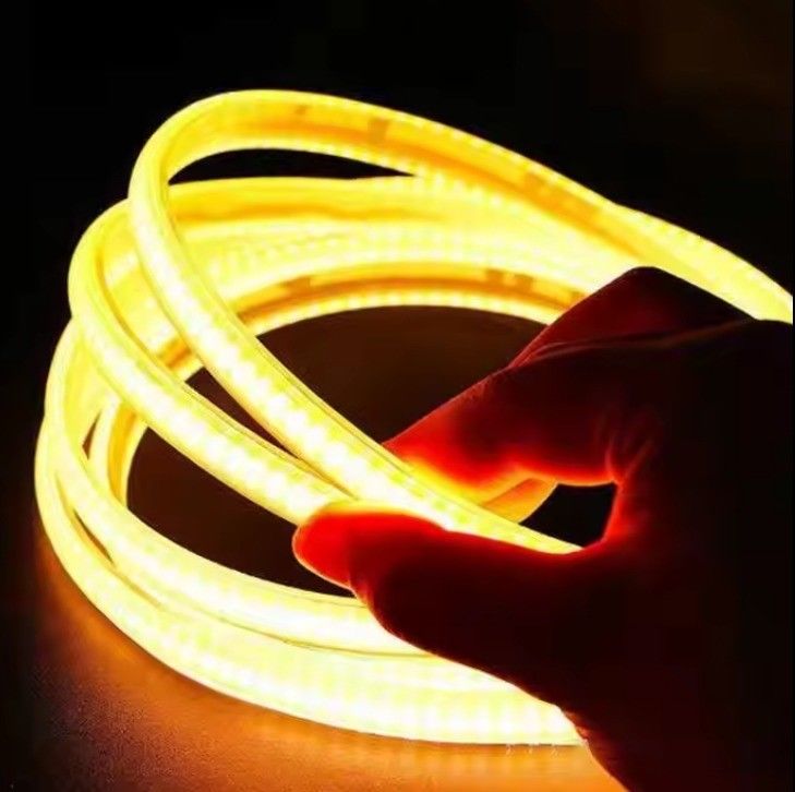 Outdoor Flexible COB LED Strip Light Putih Panas Putih 288LEDs 280LEDs 320LEDs Tegangan Tinggi
