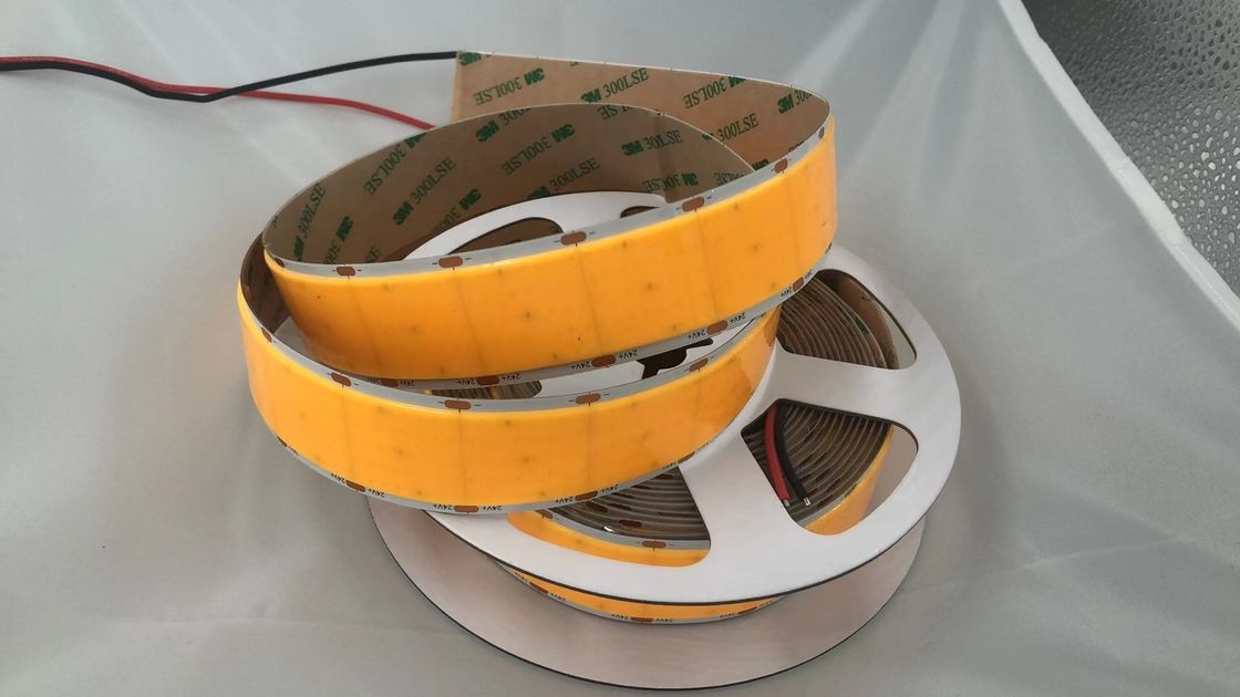 Super terang COB Led Strip 30mm lebar 1600Leds Per Meter CRI 90 Custom Light