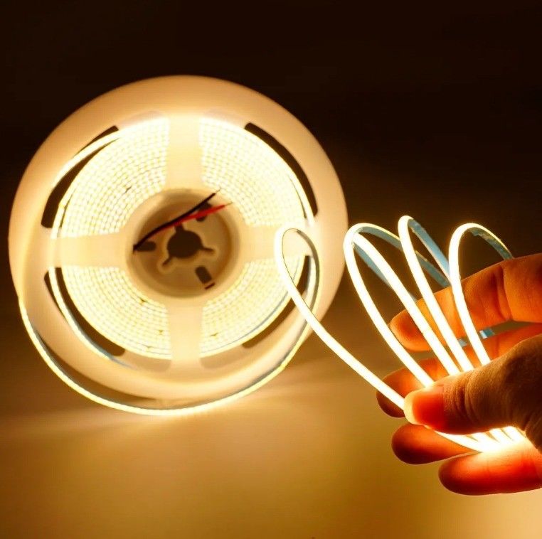 3MM 5MM 8MM 10MM 12V 24V COB LED Strip Light Fleksibel Putih 2700K 3000K 4000K 6500K