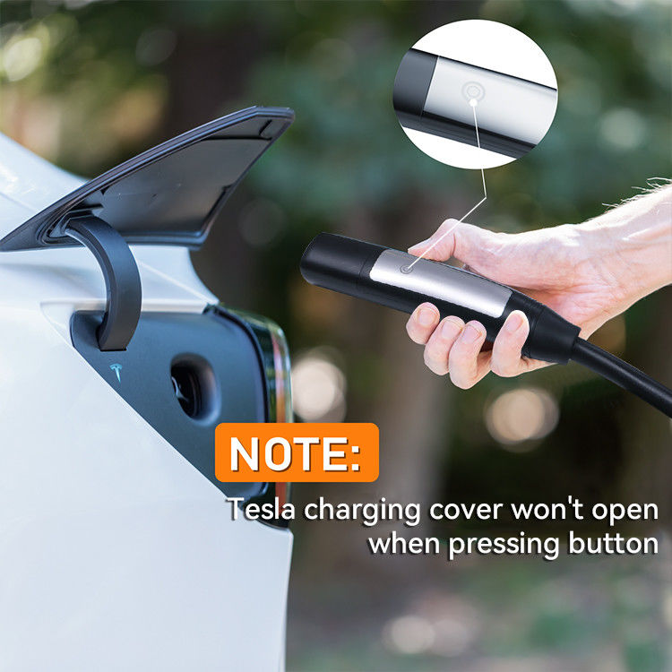 3.7 Kw EV Charger 5m Tipe 2 Plug Pengisian Wanita Dengan Lampu Indikator LCD