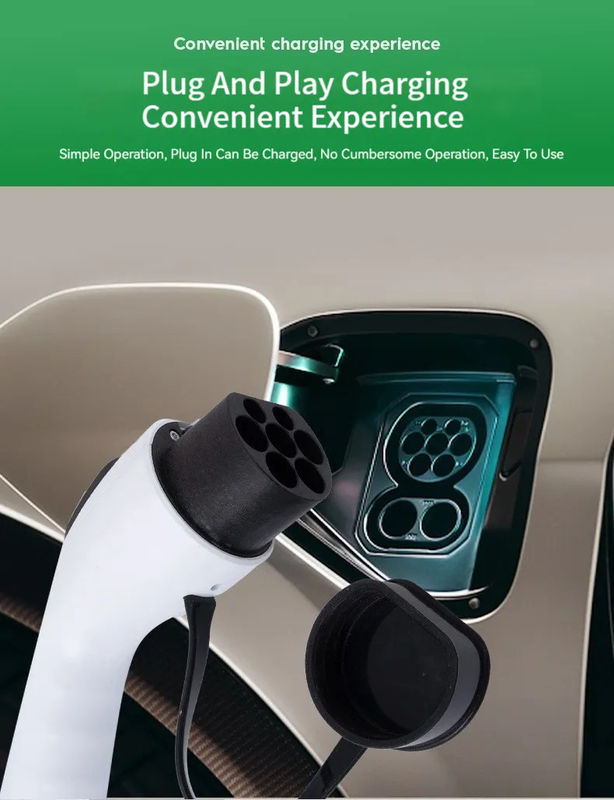 45X28X18 Cm Single Package Size EV Charger untuk mengisi daya dalam kisaran suhu -30C- 55C